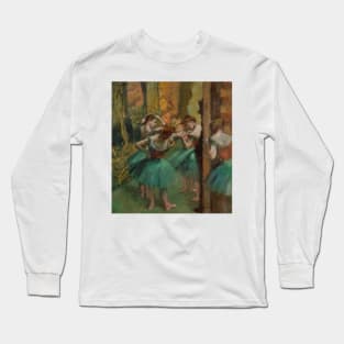 Dancers, Pink and Green by Edgar Degas Long Sleeve T-Shirt